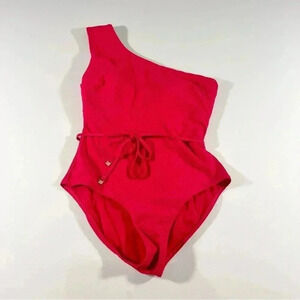 NWT Sea Level Swim Red One Shoulder One Piece